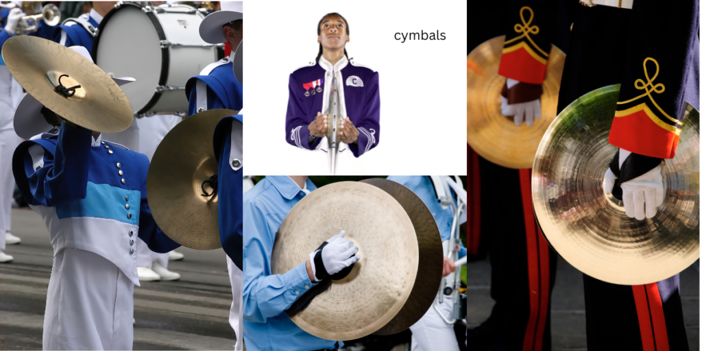 Collage of cymbals pictures