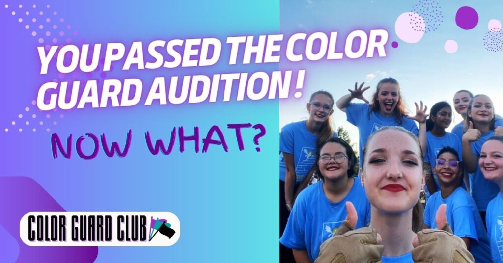 You Passed the Color Guard Audition